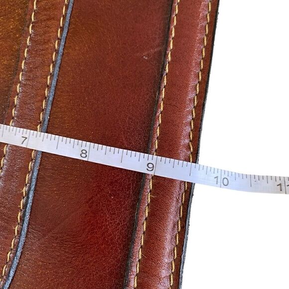 Handmade Mexican Brown Leather Satchel Bag - Picture 6 of 15